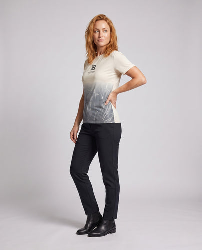 Damen sportliches Performance T-Shirt mit feuchtigkeitsableitendem Material R&B