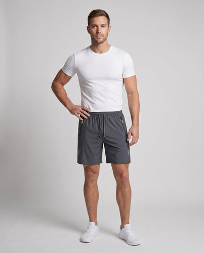 Herren sportliche Komfort-Shorts mit praktischen Reißverschlusstaschen R&B