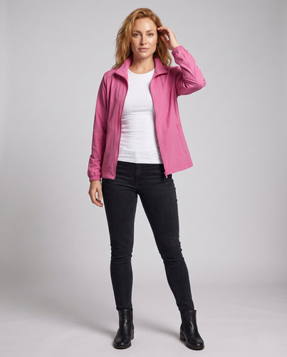 Damen leichte Sportjacke mit funktionalem Reißverschluss und atmungsaktiven Einsätzen R&B