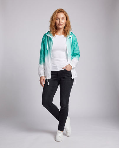 Damen leichte Übergangsjacke mit Kapuze und wasserabweisendem Material R&B