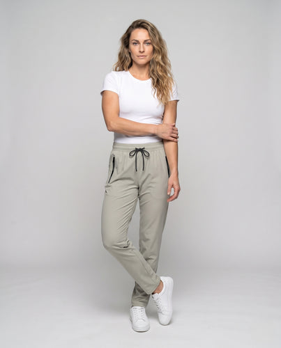Damen Sportliche Jogginghose mit seitlichem Reißverschluss R&B