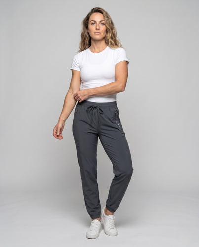 Damen sportliche Trainingshose mit innovativem atmungsaktivem Material R&B