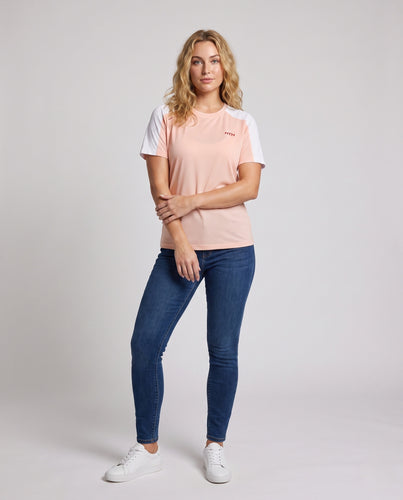 Damen sportliches Funktions-T-Shirt mit atmungsaktiver Struktur R&B
