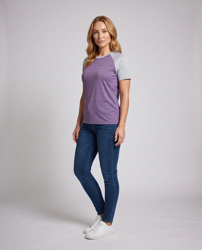 Damen Sportliches T-Shirt mit innovativer atmungsaktiver Struktur R&B