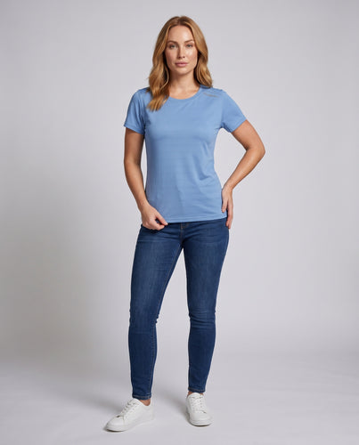 Damen Sportliches Trainings-T-Shirt mit atmungsaktiver Struktur R&B