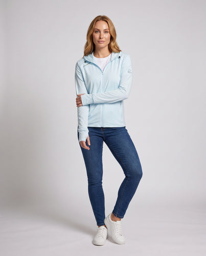 Damen technische Sportjacke mit UV-Schutz und atmungsaktiver Struktur R&B