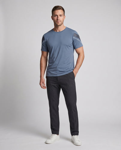 Herren atmungsaktives Sportshirt mit innovativer Gewebestruktur R&B