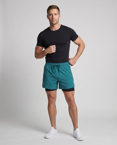 Herren Funktionale Sportshorts mit integriertem Innenfutter R&B