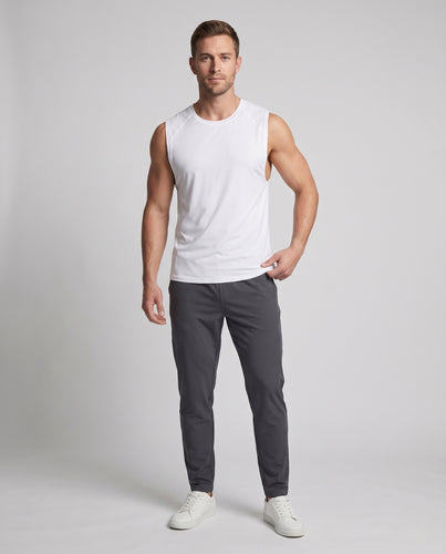 Herren Funktions-Tanktop mit atmungsaktiven Mesh-Einsätzen R&B