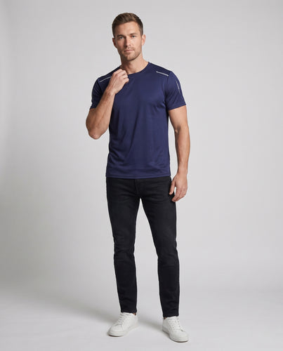 Herren Funktionsshirt mit atmungsaktiven Eigenschaften und reflektierenden Akzenten R&B