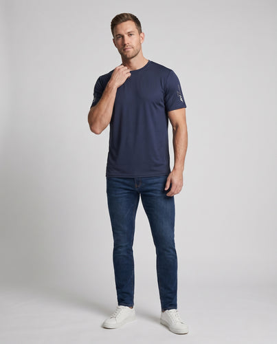 Herren innovatives Sport-T-Shirt mit atmungsaktiver Mesh-Struktur R&B