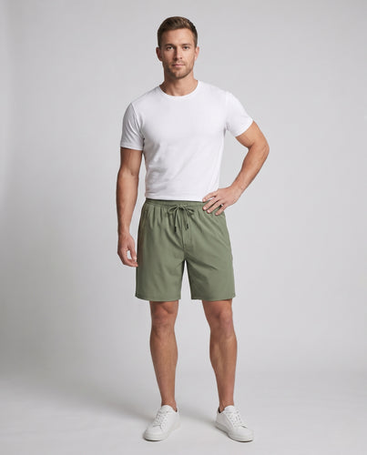 Herren leichtgewichtige Sportshorts mit elastischem Bund R&B