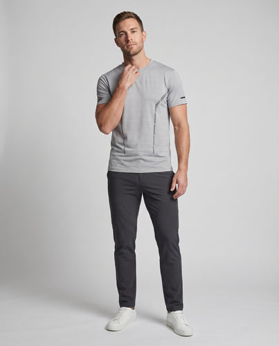 Herren Sport T-Shirt mit atmungsaktiven Einsätzen R&B