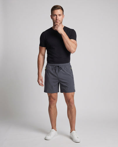 Herren Sportliche Laufshorts mit Funktionalem Taschen Design R&B