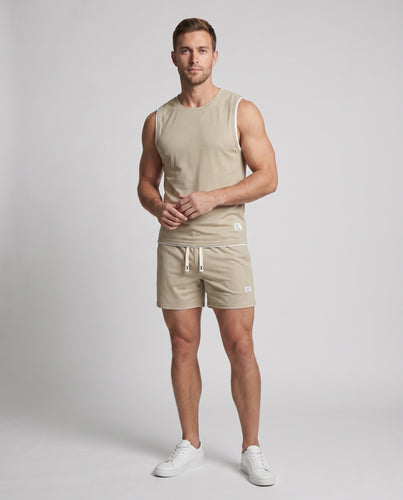 Herren Sportliches Tanktop und Shorts Set R&B