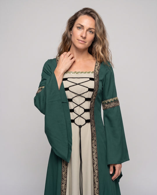 Damen historisches Märchenkleid mit elegantem Schnürdesign EB