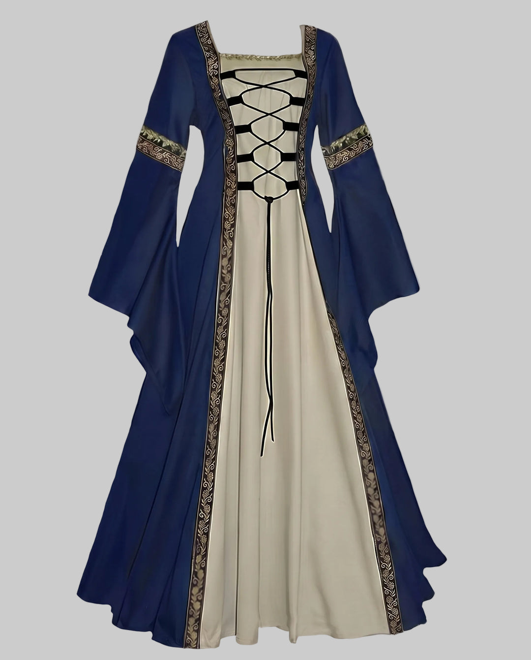 Damen historisches Märchenkleid mit elegantem Schnürdesign EB