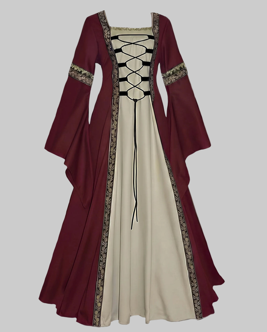 Damen historisches Märchenkleid mit elegantem Schnürdesign EB