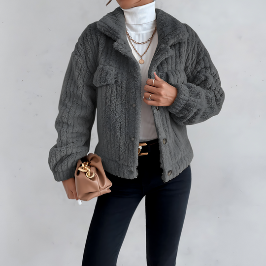 EB | Teddyjacke Weich und Gemütlich Perfekt für Wintertage