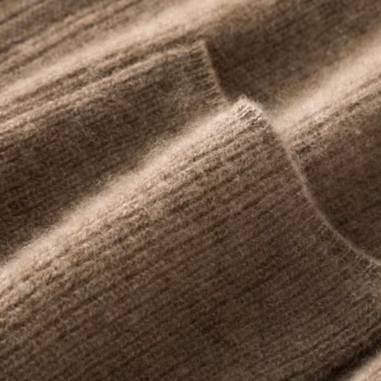 EB | Damen Merino Strickjacke mit Reißverschluss und langen Ärmeln