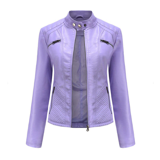 EB | Damen Lederjacke Mit Zeitlosem Elegantem Look