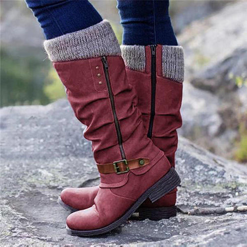 EBMode | Orthopädische Stiefel Mit Flachem Absatz