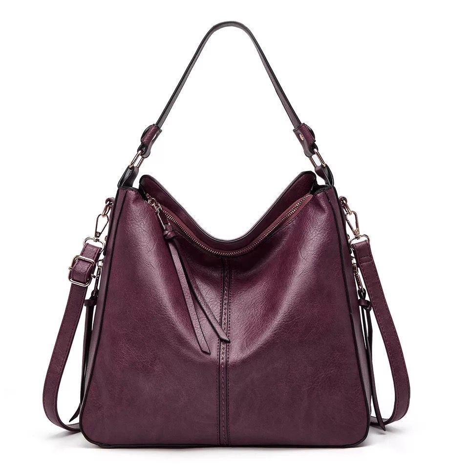 EB | Vintage-Inspirierte Leder Hobo-Tasche