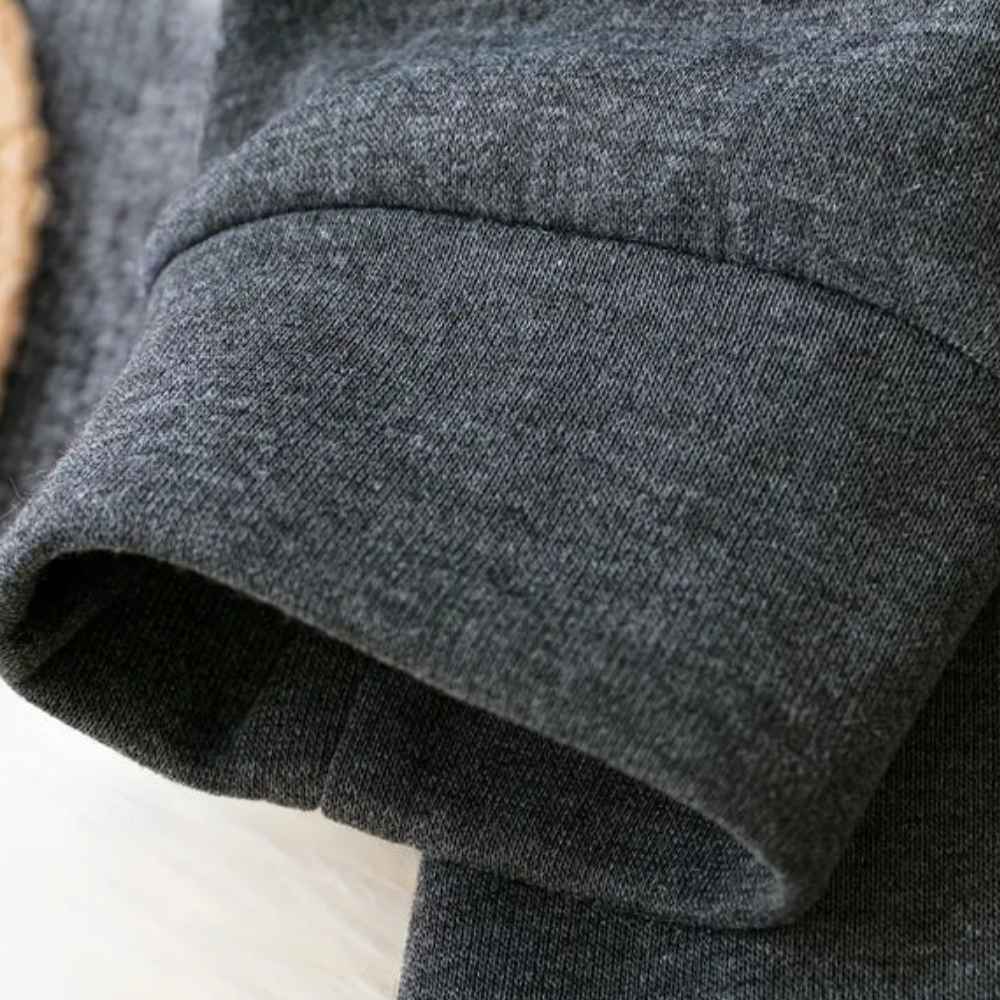 EB | Lange Kapuzenjacke mit Reißverschluss für Damen im Herbst