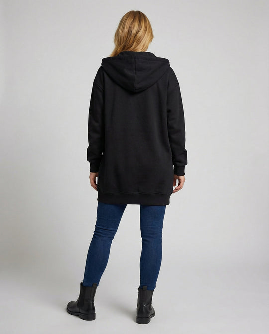 Knielanger Komfort Hoodie Damen | EB