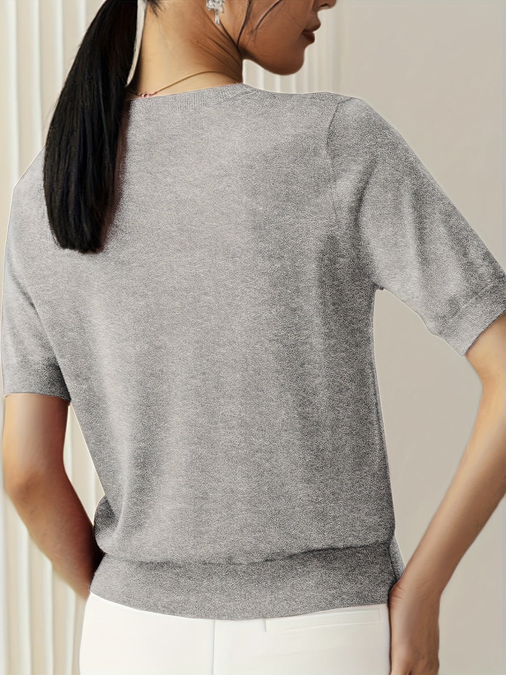 EB | Stilvolles Strick T-Shirt für Damen