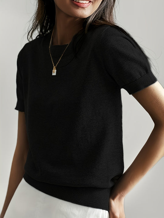 EB | Stilvolles Strick T-Shirt für Damen
