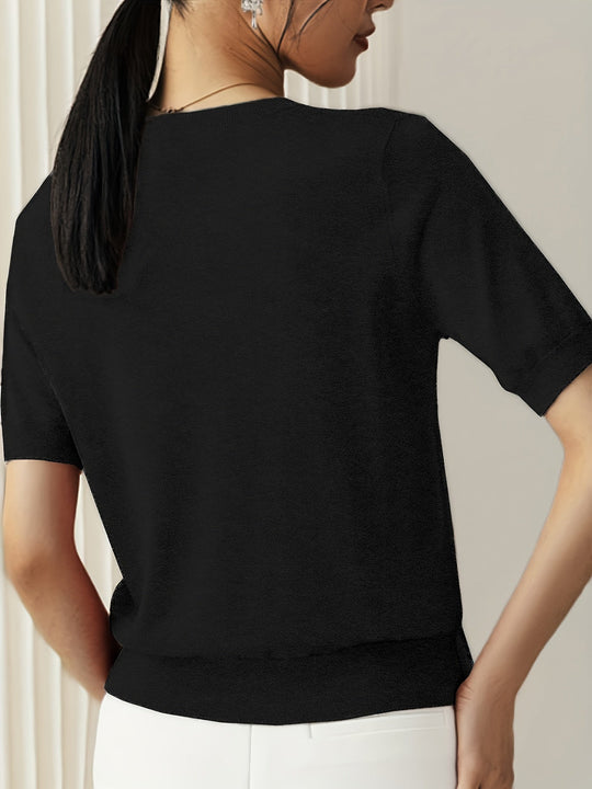 EB | Stilvolles Strick T-Shirt für Damen
