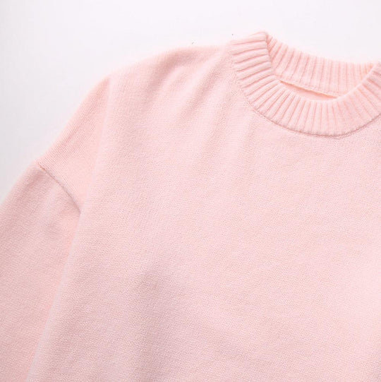 EB | Strickpullover mit Hohem Hals Lässige Passform Minimalistischer Stil