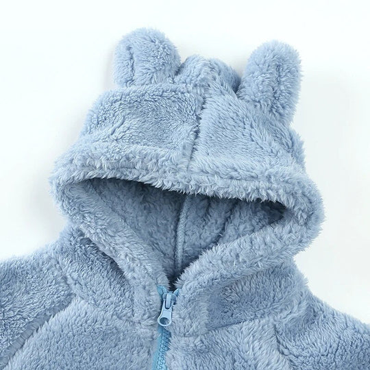 EB Comfort Modische Bären-Kinderjacke aus dickem Samt