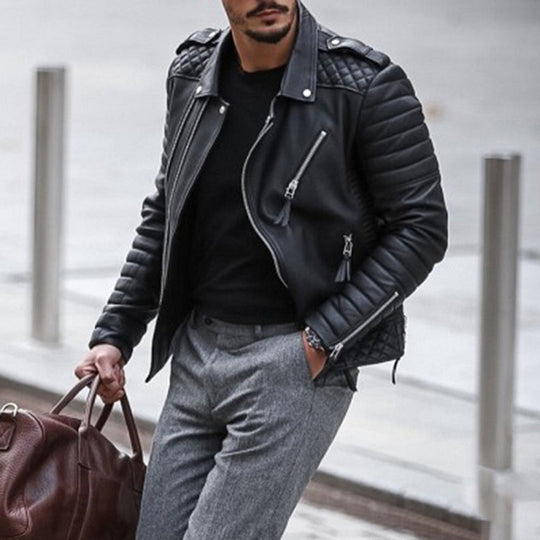 EB | Leichte Lederjacke für Herren