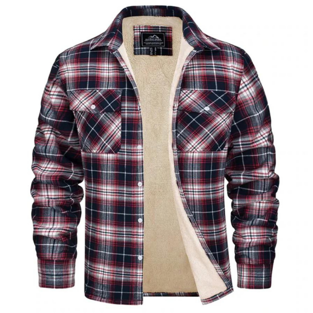 EB | Herren Karierter Winterjacke - Gemütlich gefüttert