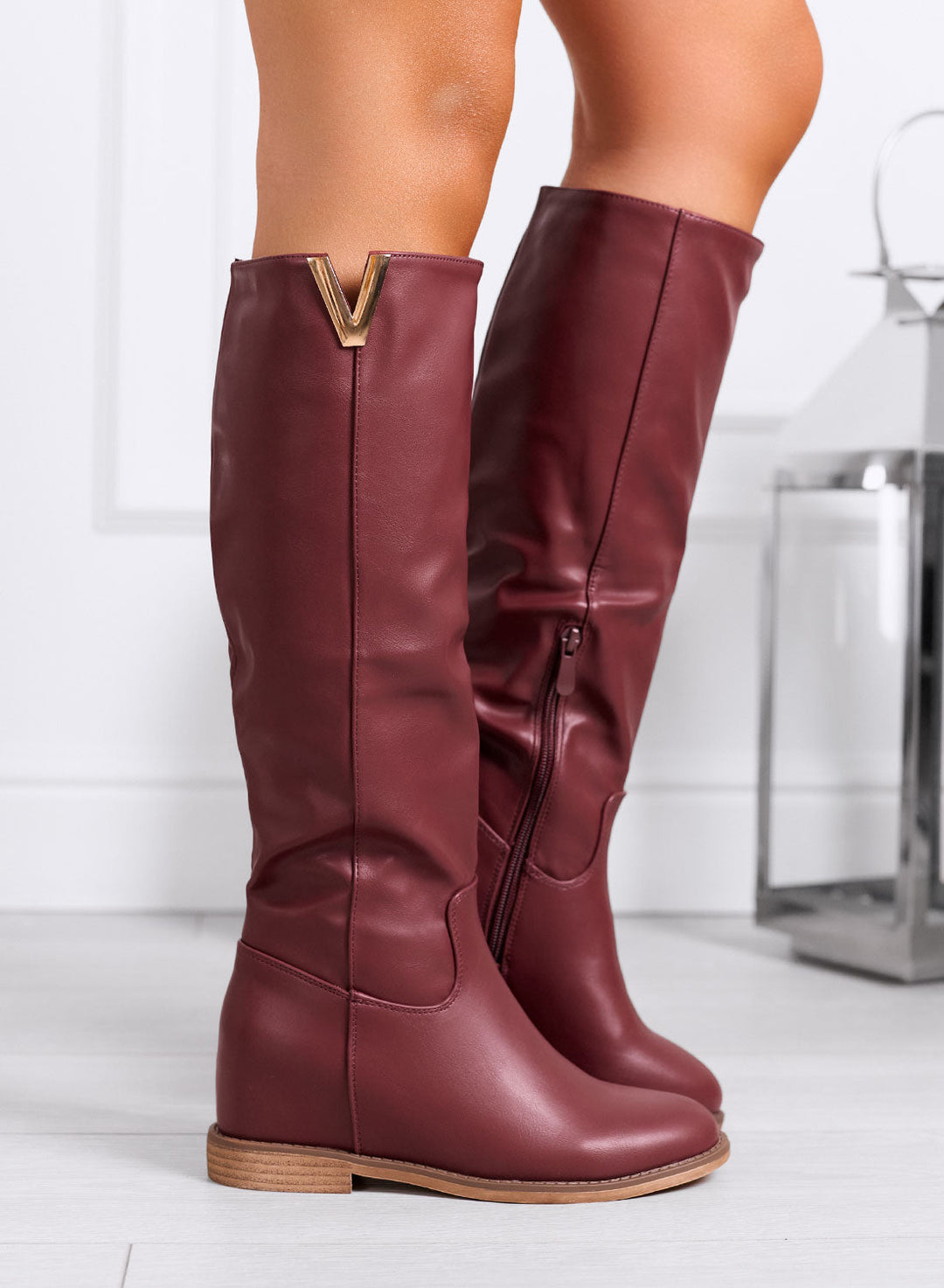 Bequeme und stilvolle Stiefeletten aus Kunstleder EB EB