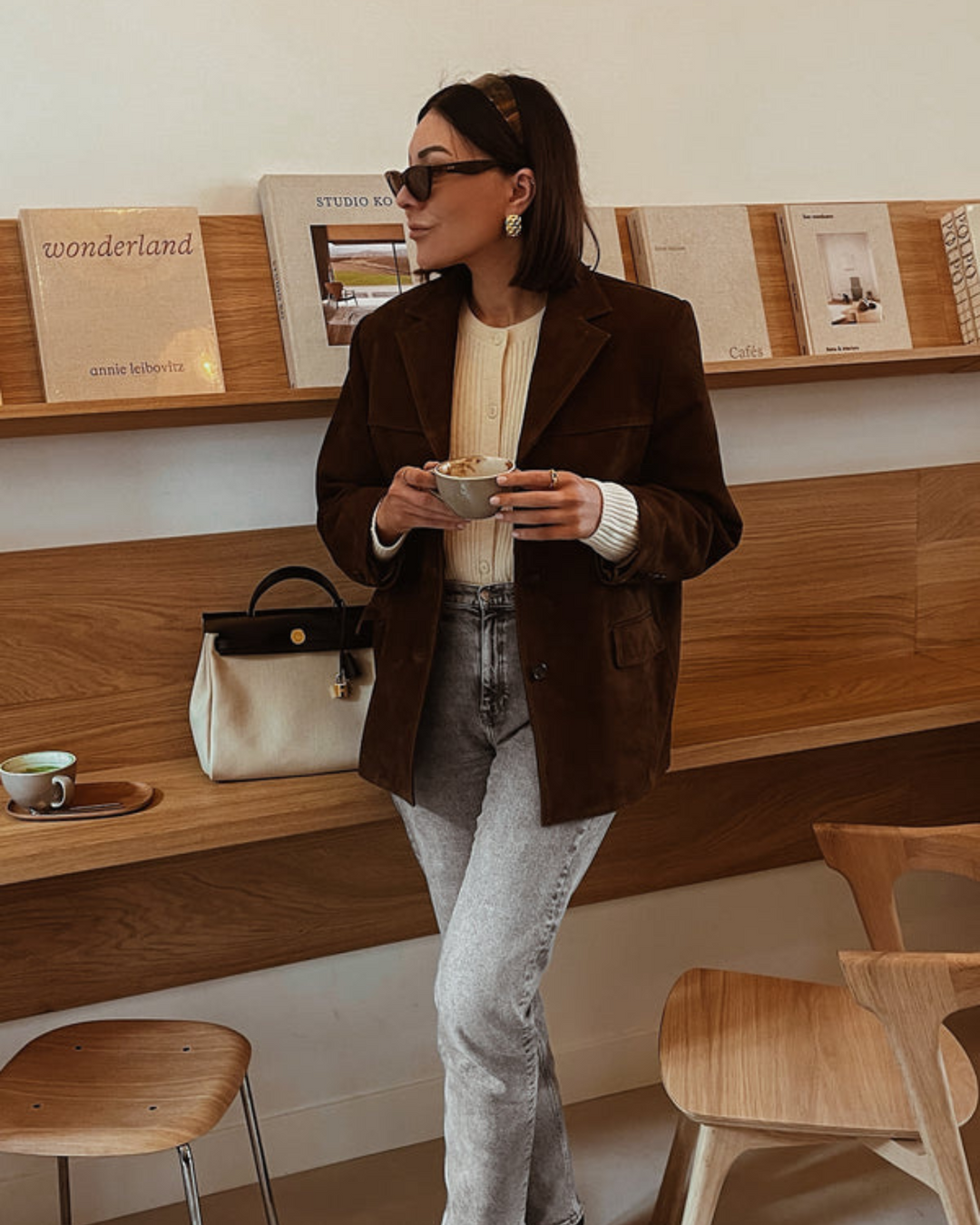 EB | und Moderner Damen-Blazer Aus Wildlederoptik