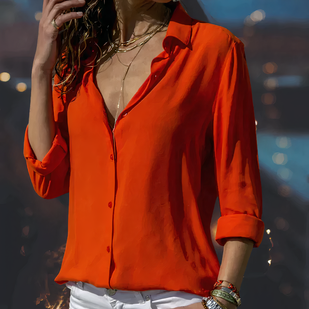 EB | Elegante Chiffonbluse für Frauen