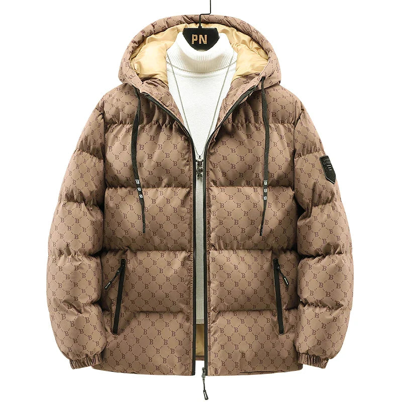 EB | Baumwolljacke mit Allover-Buchstabenprint
