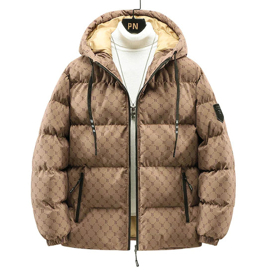 EB | Baumwolljacke mit Allover-Buchstabenprint
