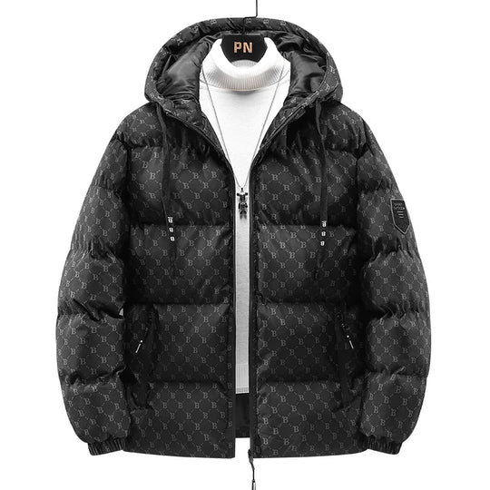 EB | Baumwolljacke mit Allover-Buchstabenprint