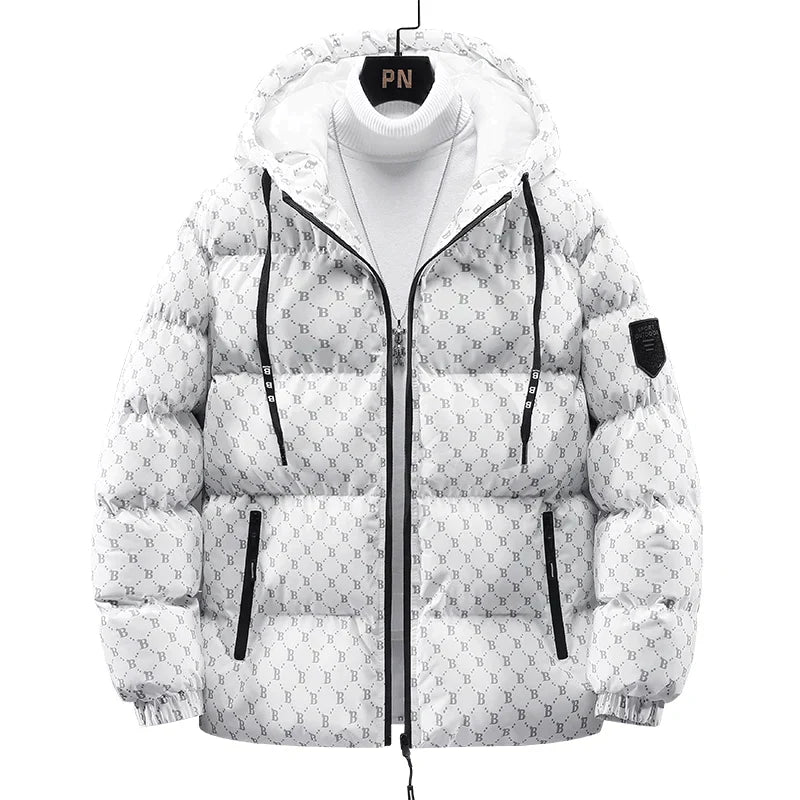 EB | Baumwolljacke mit Allover-Buchstabenprint