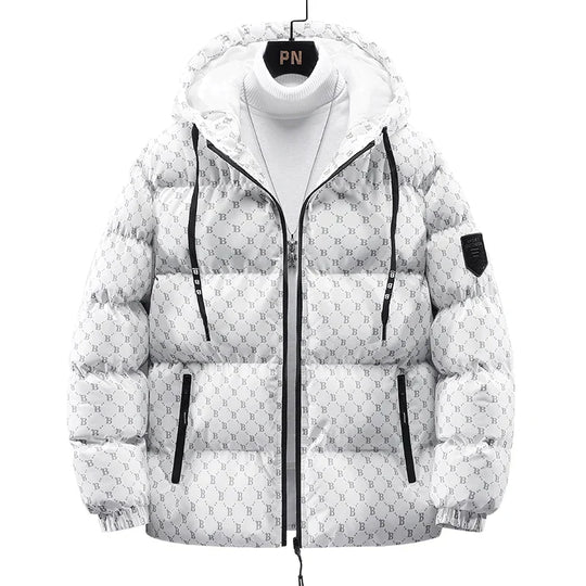 EB | Baumwolljacke mit Allover-Buchstabenprint