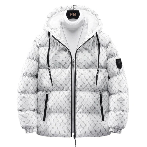 EB | Baumwolljacke mit Allover-Buchstabenprint