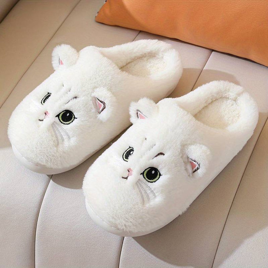 EB | Weiche Damen Katzen Hausschuhe