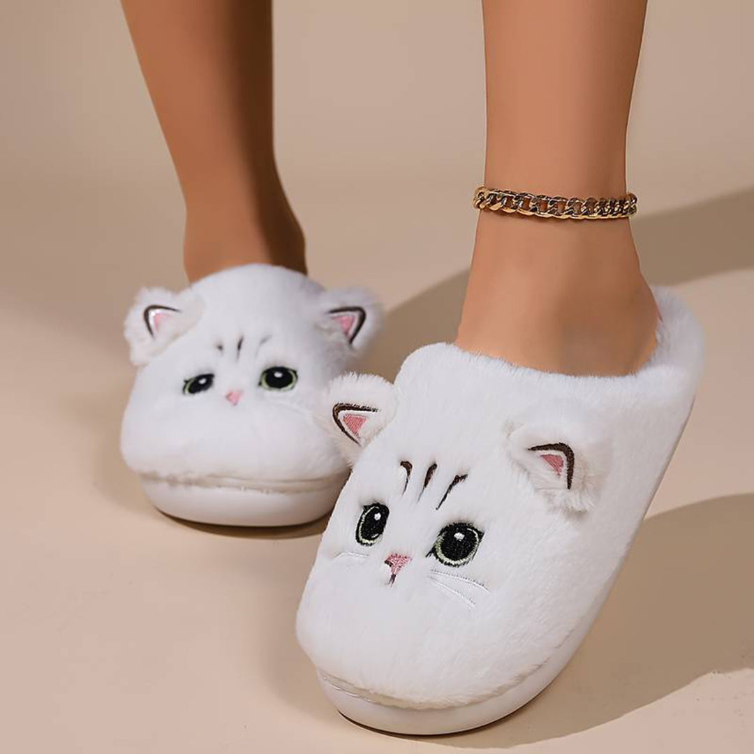EB | Weiche Damen Katzen Hausschuhe