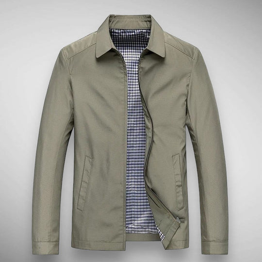 EB | Herren Harrington-Jacke - Karierte Futter & Klassischer Kragen
