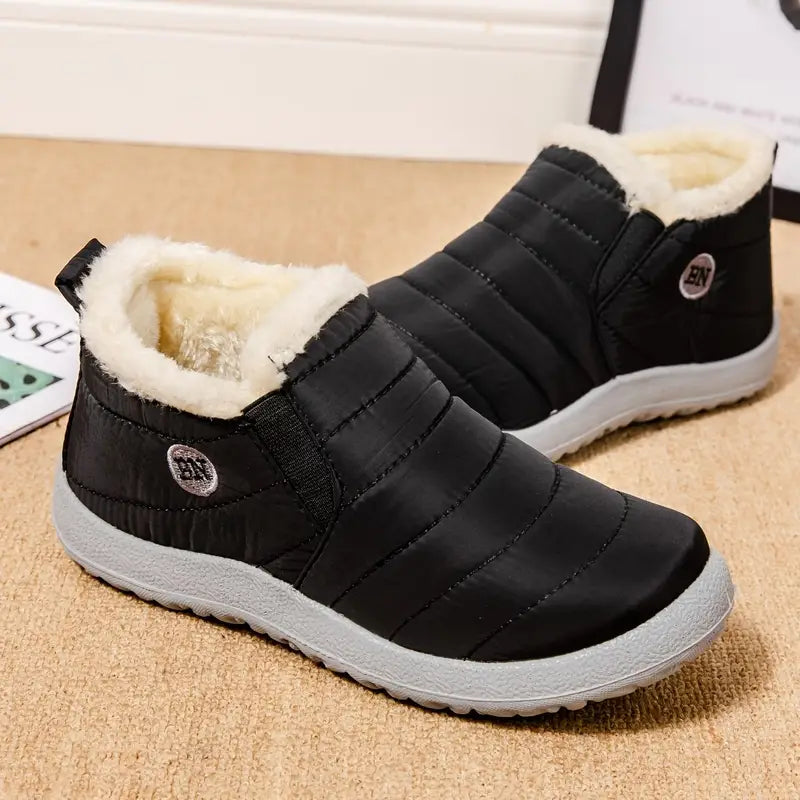 EB | Damen Winterwarme Pelz Schneestiefel