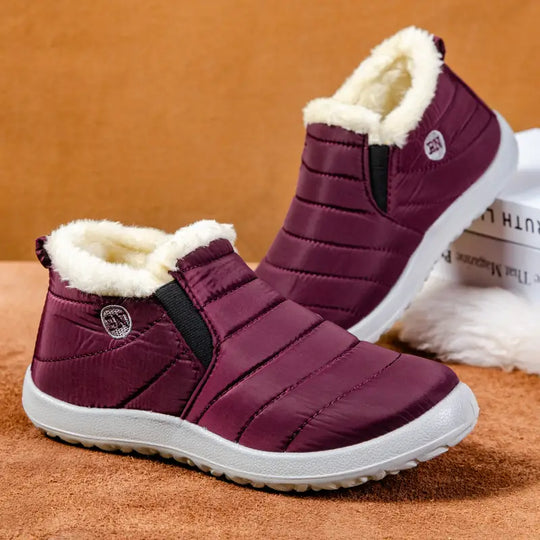 EB | Damen Winterwarme Pelz Schneestiefel